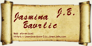 Jasmina Bavrlić vizit kartica